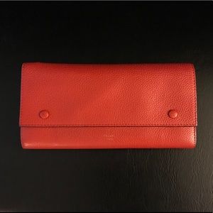 Authentic Celine wallet, red